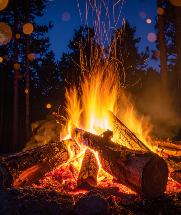 bonfire arrangement at panshet resorts for cozy evening